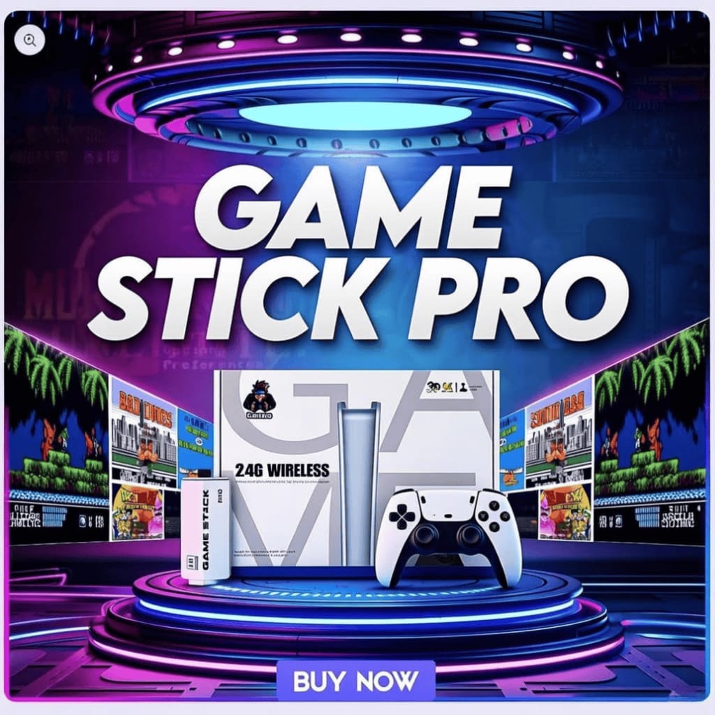 Retro Game Stick Pro+ 2 Wireless Controllers