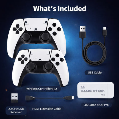 Retro Game Stick Pro+ 2 Wireless Controllers